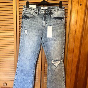 Mica Acidwash bootcut high rise jeans - size 13/31